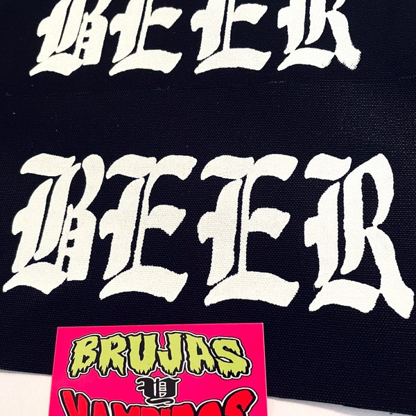 BEER patch - color patch, beer drinker, beer lover, beer patches, cold beer patch, party patch, funny patch, funny gift, punk rock patch