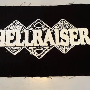 hellraiser pinhead cenobites cliver barker horror patch, horror movie patch, horror movie patches, color horror movie patch