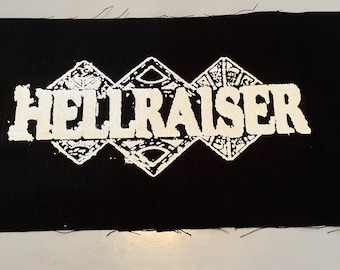 Parche de Hellraiser Pinhead Cenobites Cliver Barker, parche de película de terror, parches de películas de terror, parche de película de terror a color