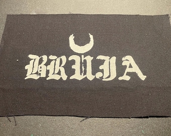 Bruja Witch Moon Sew On Patch, Gothic Occult Applique