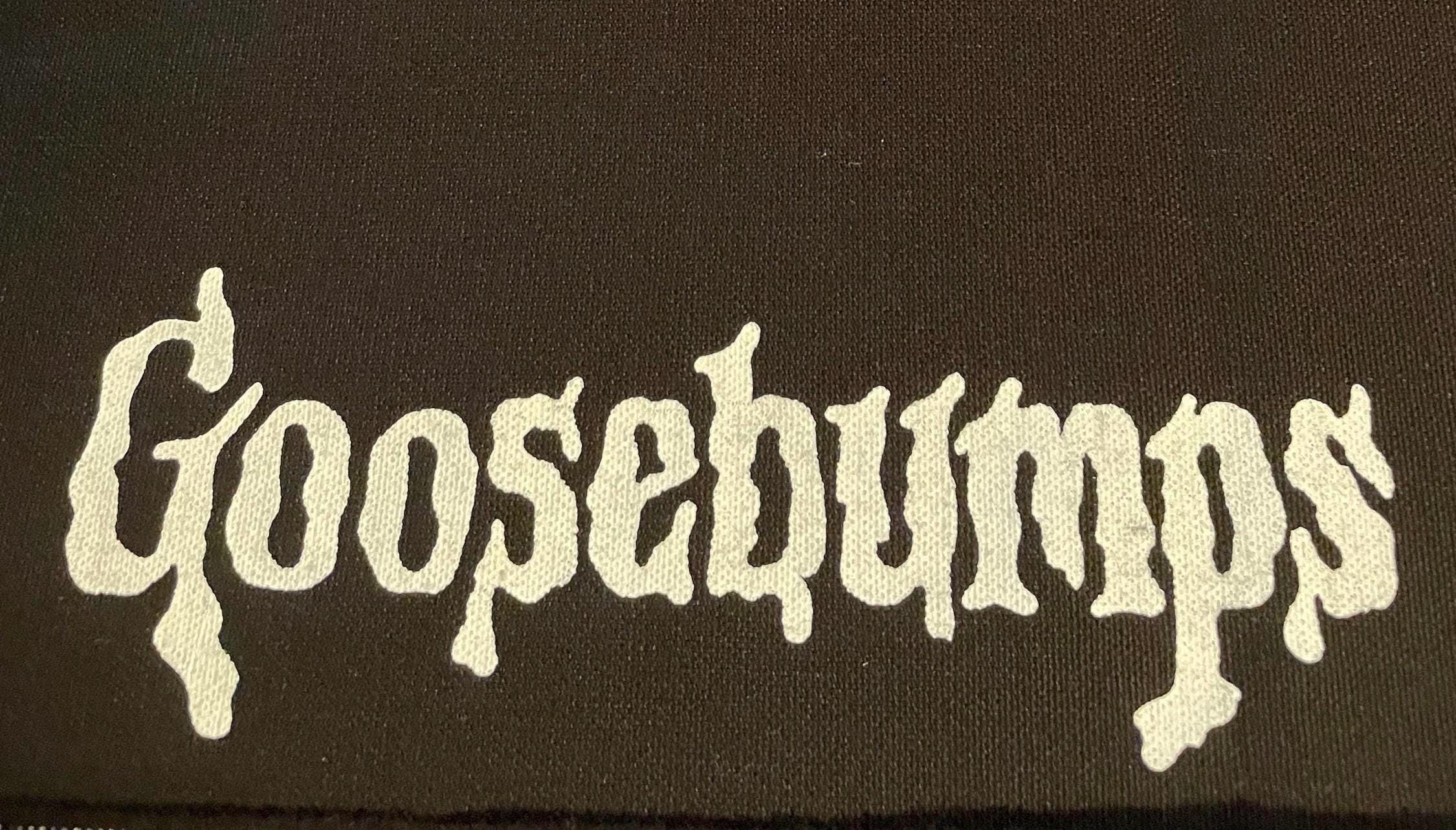 Goosebumps patch color horror patches made for spooky scary story enthusiasts !
