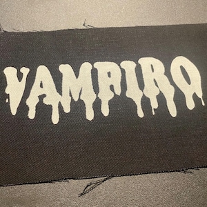 Vampiro Patch , vampire horror movie patches in color , moon light enthusiast must have !