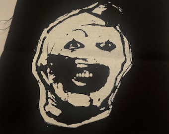 écusson de film d'horreur de clown tueur à coudre grand écusson icône de slasher d'horreur de clown