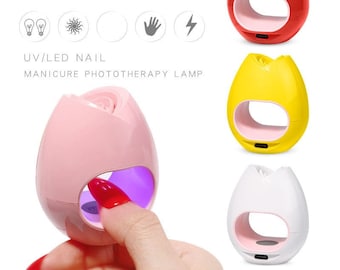 16W Rose Nail Machine de photothérapie des ongles Lumière USB Polissage des ongles à séchage rapide Cuisson Lumière Lampe à ongles Manicur Nail Art (7003-558)