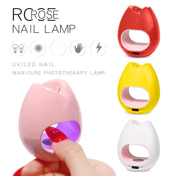 16W Rose Nail Light Therapy Machine Nail Phototherapy Light USB Quick-drying Nail Polish Baking Light Nail Lamp Manicur Nail Art(7003-558)