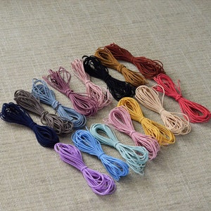 1.5mm Elastic hair cord rubber band,15 colors Safety Head rope Material,Diy Jewelry Making Hair craft supplies,hair band for child7027-4 image 1