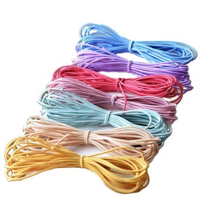 1.5mm Elastic hair cord rubber band,15 colors Safety Head rope Material,Diy Jewelry Making Hair craft supplies,hair band for child7027-4 image 6