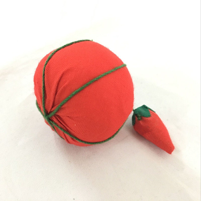 Red Tomato Shaped DIY Craft Needle Pin Cushion Holder Sewing Etsy
