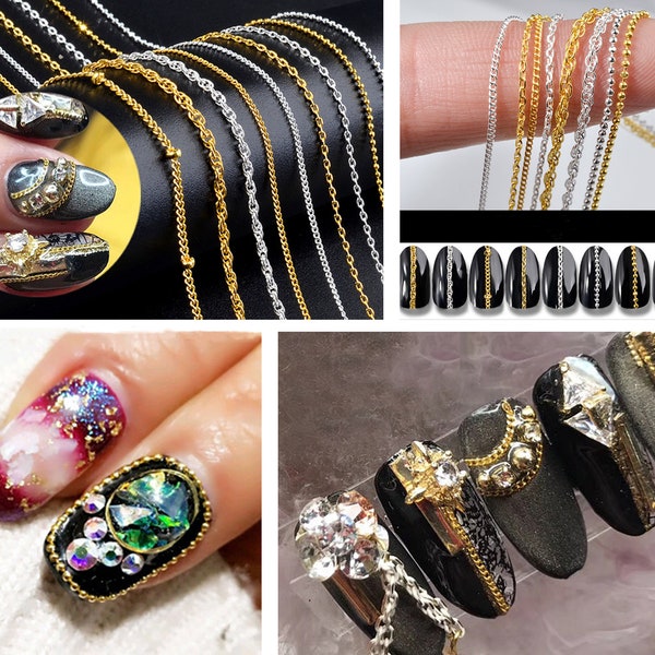 50 cm Manicure chain,Metal chain for Nail Art,Nail Studs Metal Decoration,Nail metal chain(7003-71)