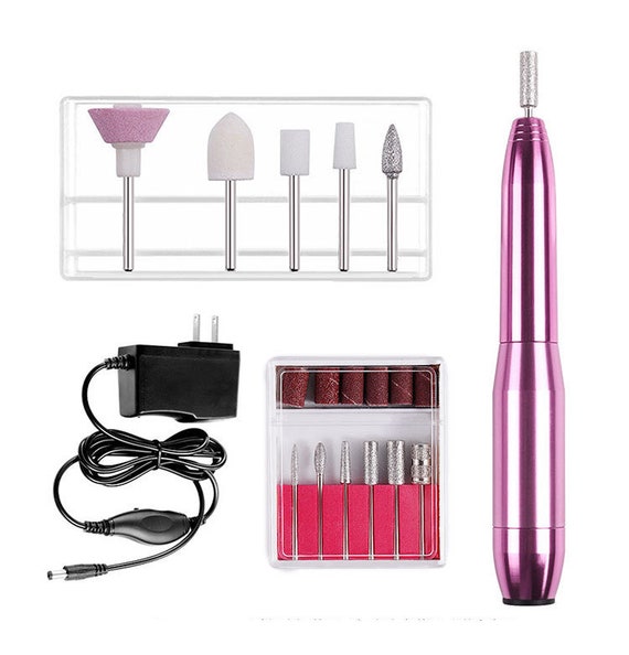 Electric Nail Polisher Epoxy Resin Jewelry Making DIY Drill Pen Grinding  Machine Polishing Tools Equipments with 7 Drill Screw