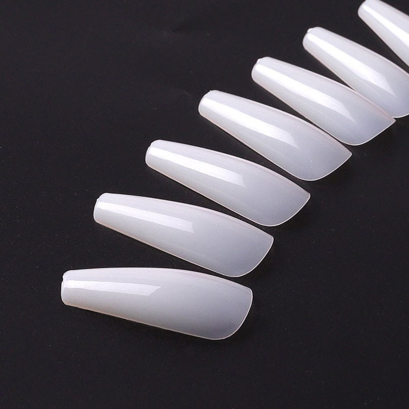 500 Pcs 10 Size Long Frech Fake Nailscurve Clear Nails - Etsy