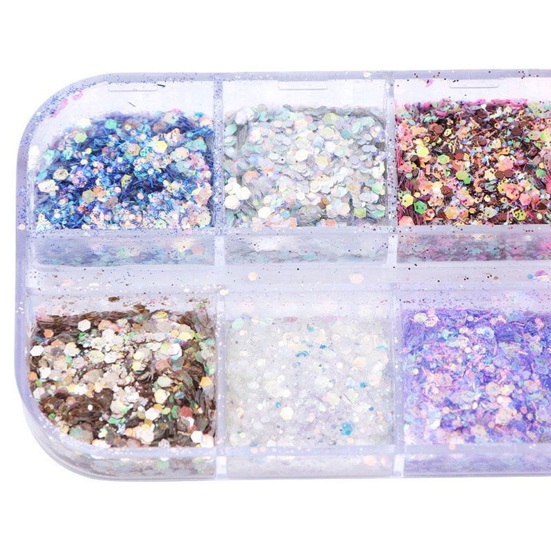 Nail Art Powder Dust Shimmer Decoration Shimmer Glitter Etsy