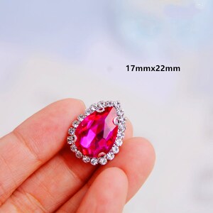 MEYA Sew on AB Acrylic Mirror Diamante Rhinestone