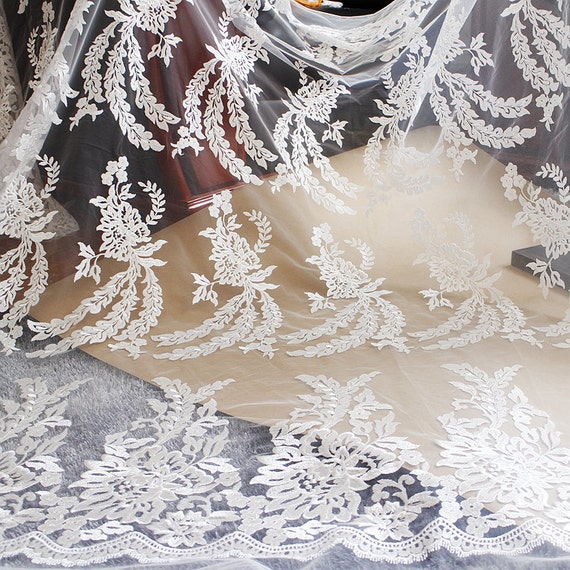 tissu de dentelle de mariage 3D 1 Ivoire, mètre, tissu de dentelle Ivoire, 1 broderie fleur de dentelle, dentelle florale voile de mariée, pour le BRICOLAGE, robe, largeur 130 cm(45D109) a3ea84 tissu de dentelle de mariage 3D 1 Ivoire, mètre, tissu de dentelle Ivoire, 1 broderie fleur de dentelle, dentelle florale voile de mariée, pour le BRICOLAGE, robe, largeur 130 cm(45D109) a3ea84