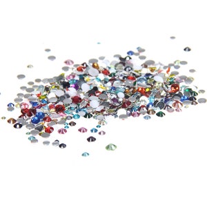 2000 Pcs Resin Rhinestones,flat Back Wedding Dress Clothing Accessories ...