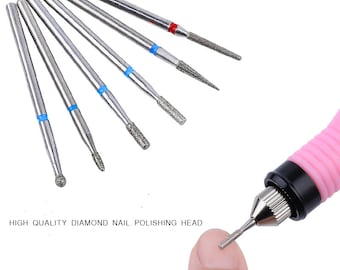 Set of Nail diamond Drill Bits Electric Cuticle Clean Rotary For Manicure Pedicure Grinding Head Sander Tool(7003-427)