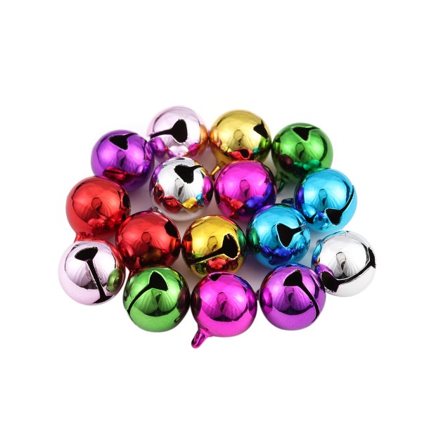 6mm/10mm/14mm Jingle Bells 3D Holiday Celebration Charms,mixed jingle bell,Mix Color Bells,Christmas Jingle Bell Charms(7014-103)