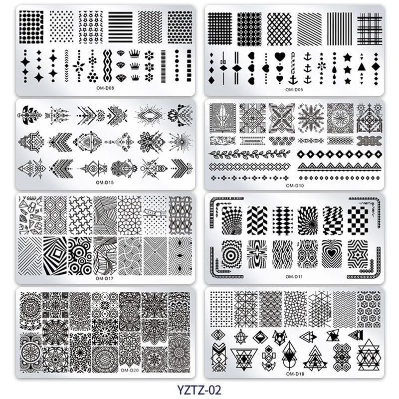 Nail Stamping Plates Marble Stamp Templates Image Printing - Etsy