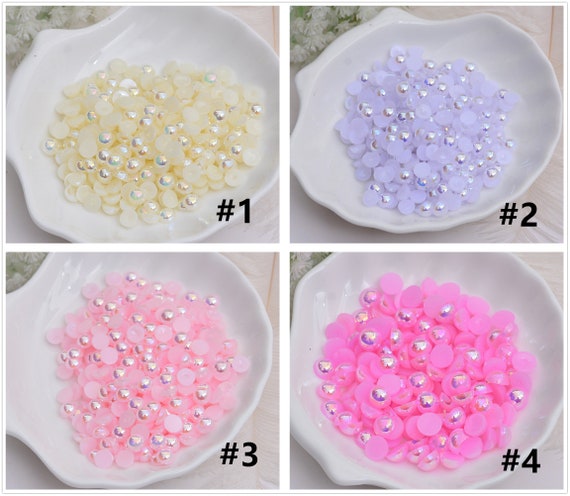 Pearl Beads For Jewelry Making 48 Colorful Round Pearl Beads - Temu