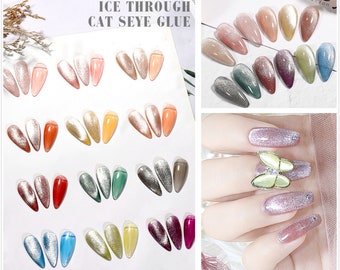 7ml 12 colors Crystallite Cat Nail Gel Nail,Crystallite color coat,Crystallite Gels UV/LED Gel manicure(7015-62)