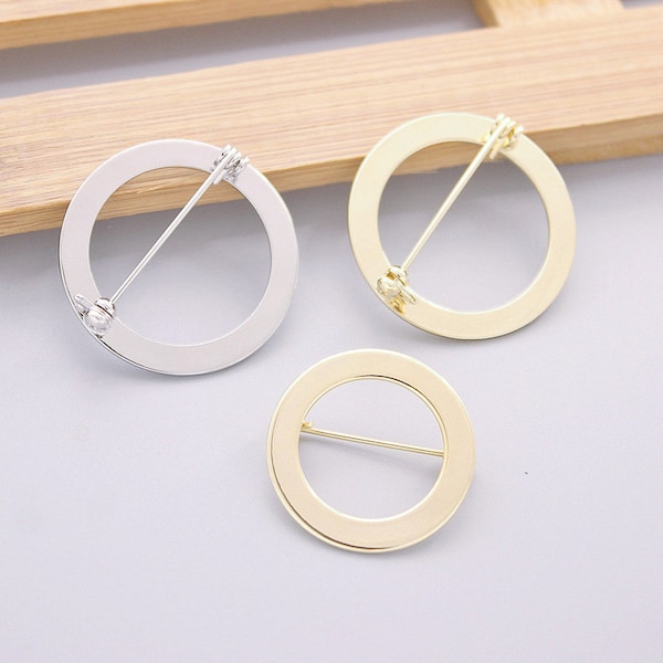 31mm Blank Brooch Base,brass round Brooch,brass safety pin(7026-14)