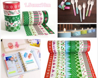 Colorful Paper Tape,Hand Account Material,masking paper tape,Christmas Paper Tape,Decoration,Authoring Tools(7020-5)