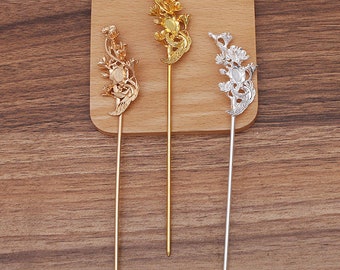 5 pcs goose metal Hair Pin,Hair Stick accessories Hair Jewelry,metal hair pins for Chinese hanfu connecters ,Wholesale 7012-413