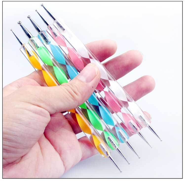 Nail Art Dotting Pens Professional Nail Dotting Pens Nail Art Dotting Tools  Manicure Dot Pens Nail Art Tools Set For Nail Art(10pcs, Multicolor)