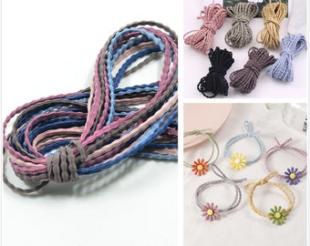 3mm Elastic hair cord rubber band,Safety Head rope Material,elastic band,Diy Jewelry Making Hair craft supplies,hair band for child(7027-2)