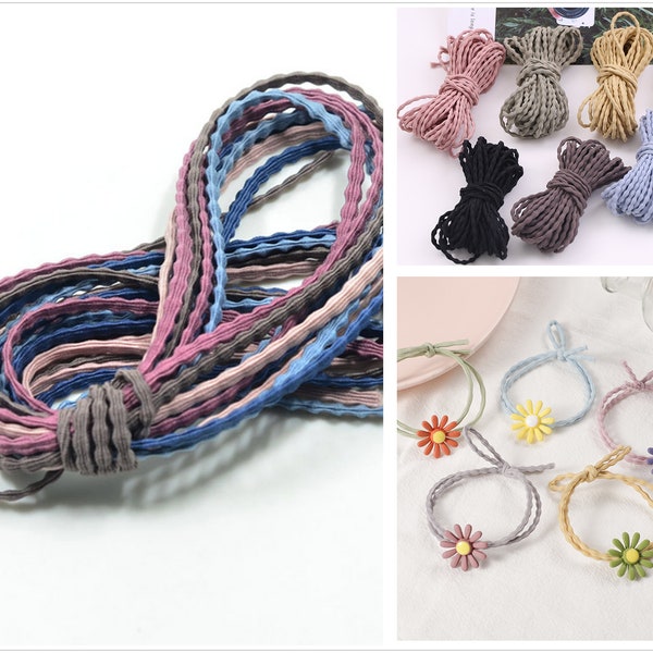 3mm Elastic hair cord rubber band,Safety Head rope Material,elastic band,Diy Jewelry Making Hair craft supplies,hair band for child(7027-2)