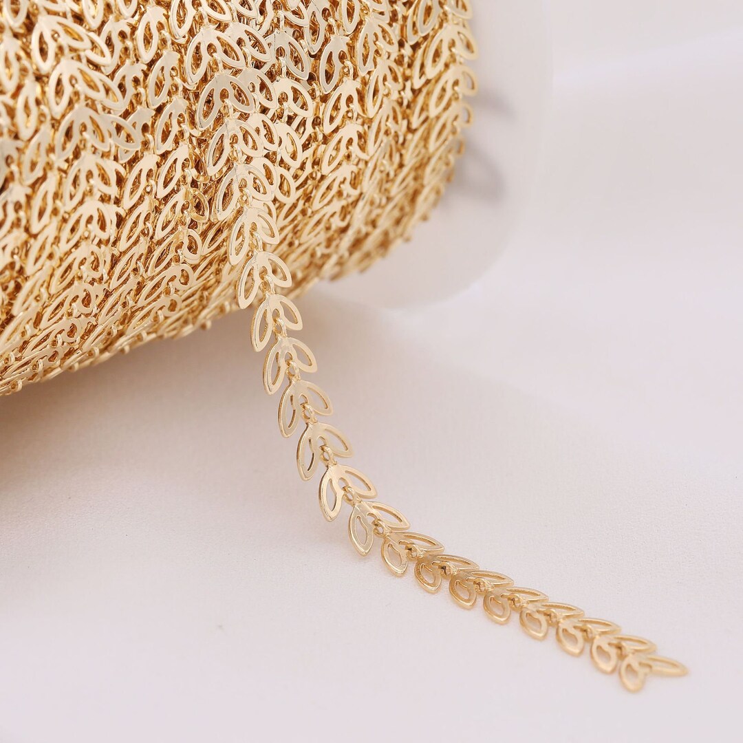14k Solid Gold Kabelkette, Ein Strang Zierliche Halskette 16