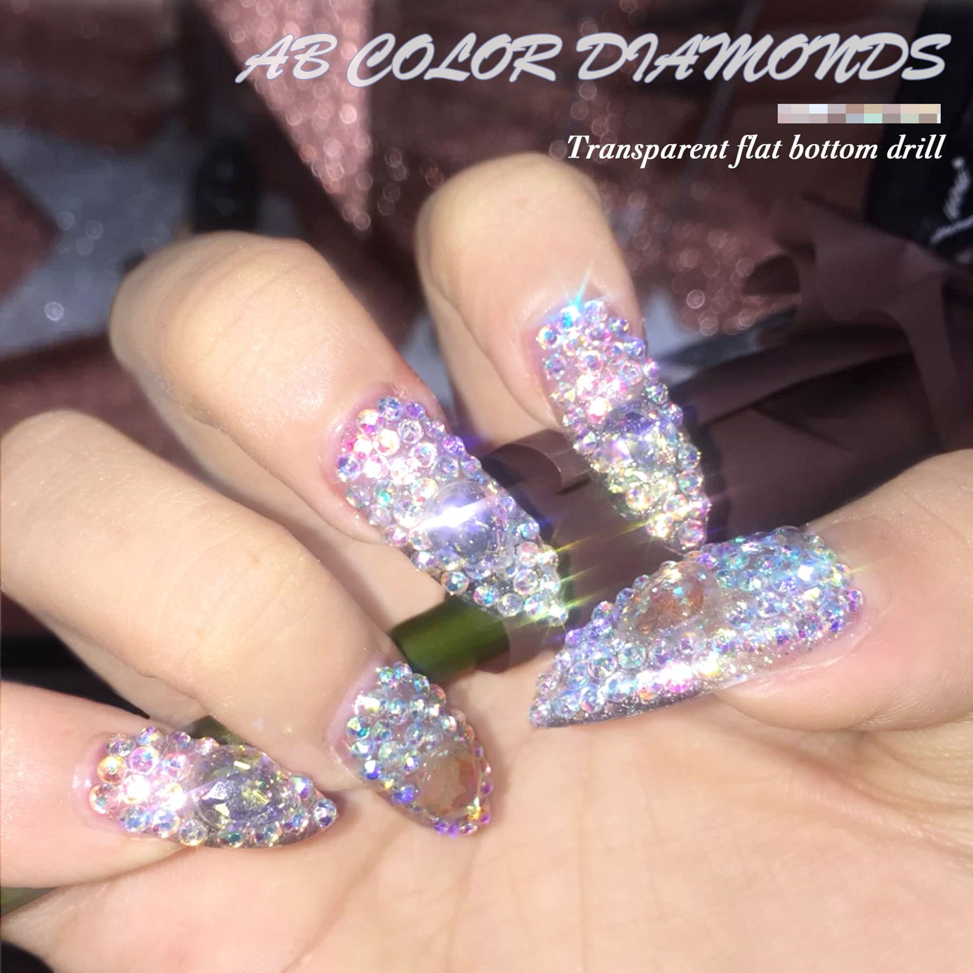 Rhinestones Pearls For Nail Art Glass Crystals,nail Gems Flat Back  Rhinestone For Crafts,jewels Diamonds Stone Kit - Temu Japan
