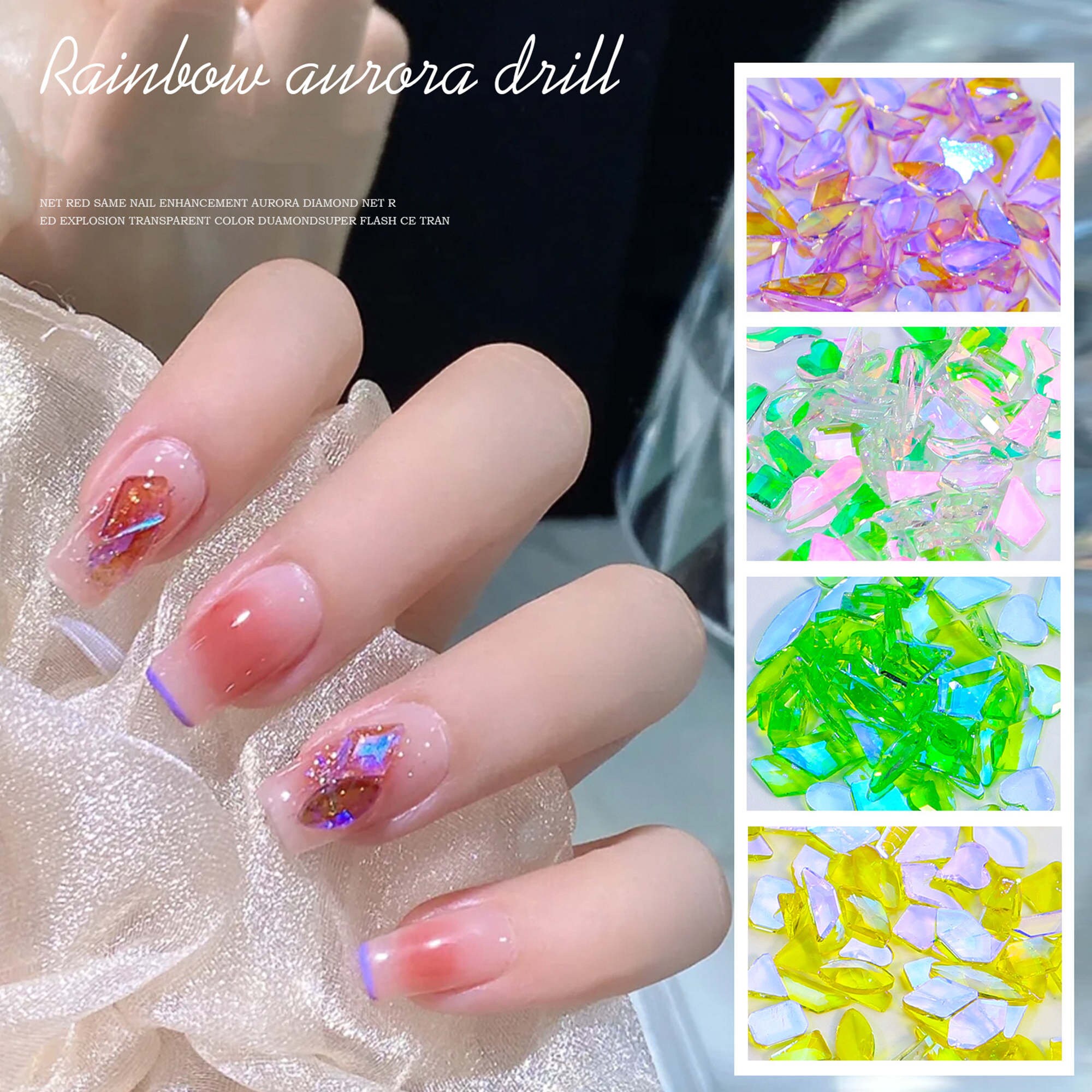 1440pcs Mix Mini Rhinestones Diamond Gems For Nails 3D Aurora Flatback  Resin Crystal For Nail Art Rhinestone Decorations - AliExpress