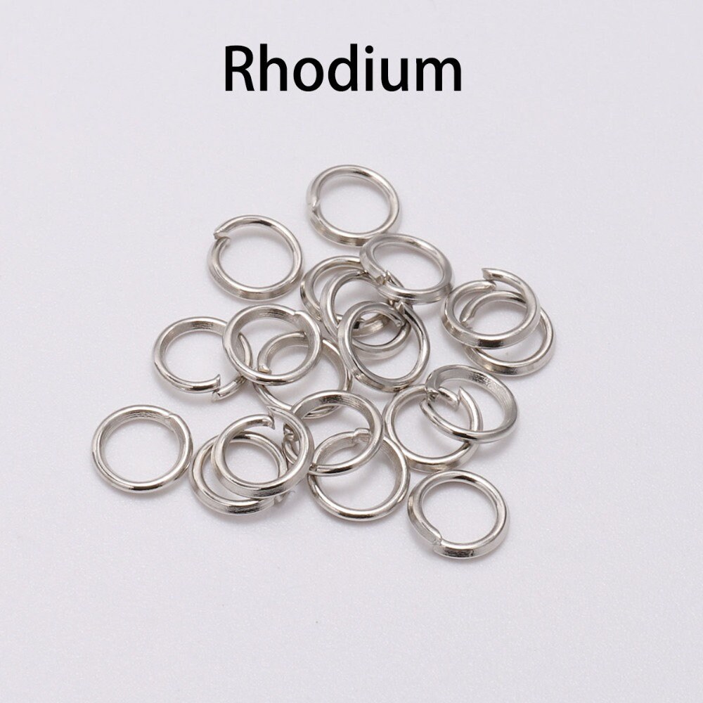 600 Pcs Silver Plated Jump Rings Split Rings Circle Clasp Connecting Rings  Jewelry Necklace Bracelet Pendant Choker Charm Loops DIY Craft Earring  Making Supplies (6 mm)