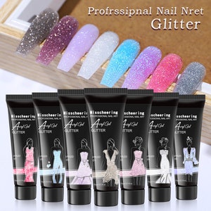 8 colors Nail Gel Nail Extension Gel,Sequin extension glue,nail extend glue(7003-808)