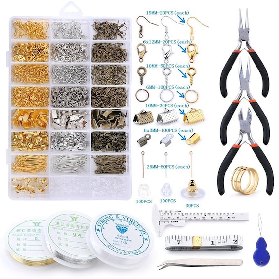 Open Jump Rings And Lobster Clasps Jewelry Findings Kit With - Temu