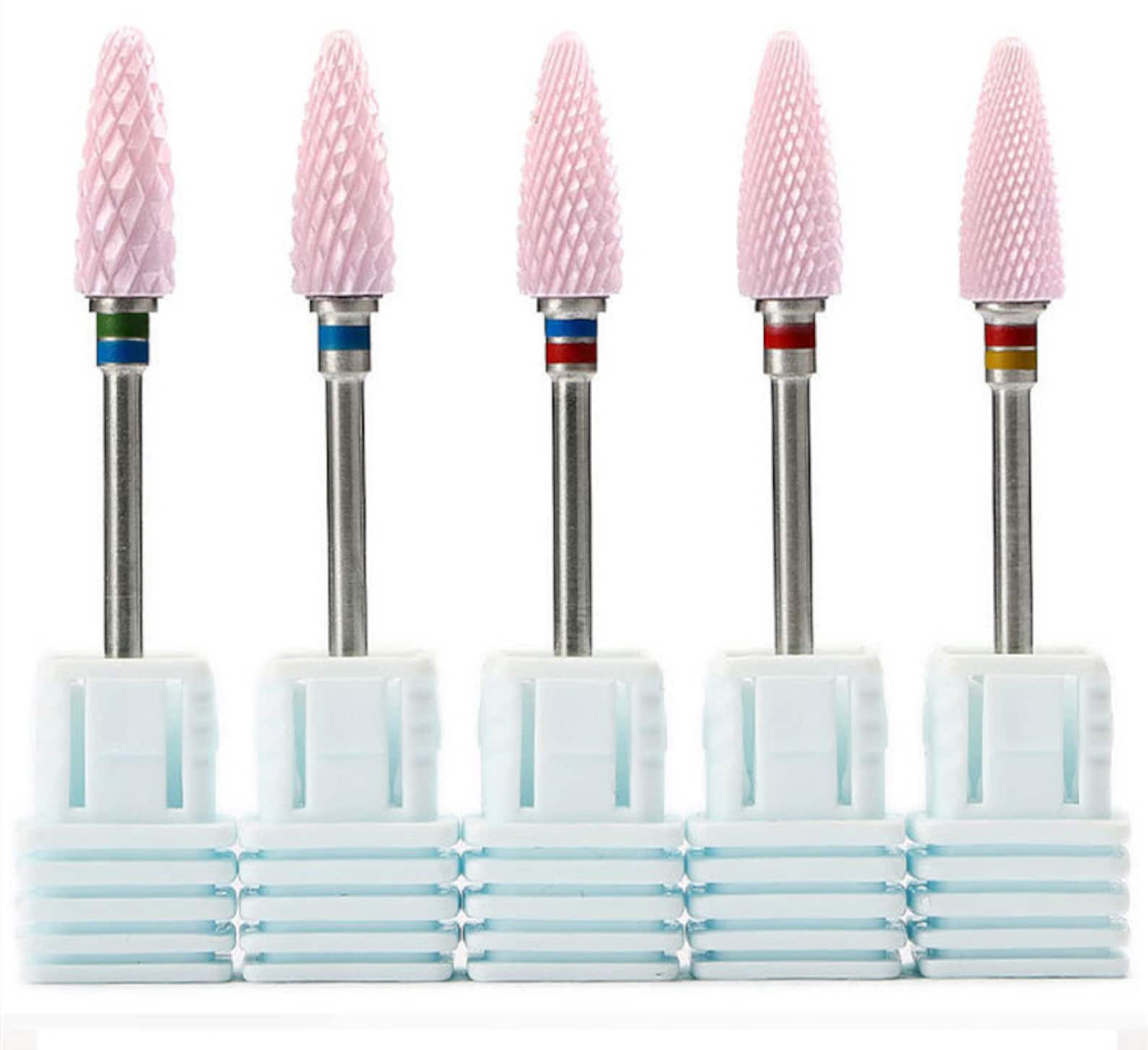 1 PCS Pink Nail Cone Tip Ceramic Drill Bits Electric Cuticle Etsy