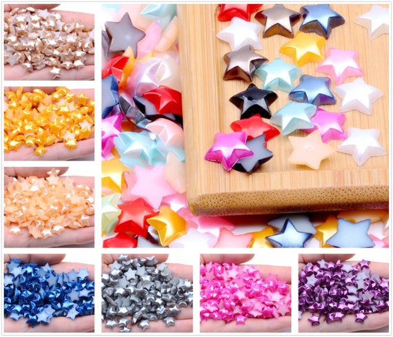 Flat Back Half Round Plastic Pearls Assorted Sizes - Temu