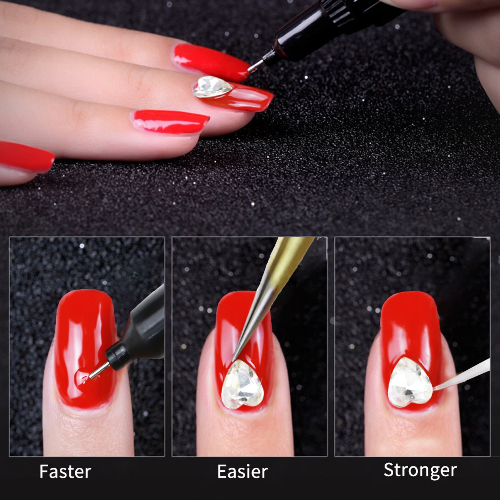 10ml Nail Art Glue UV Acrylic Rhinestones Nail Glue False Nail Etsy