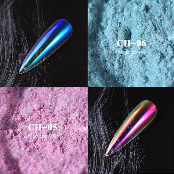 Chrome Nail Powder Mirror Effect Nail Powder Pigment high - Temu