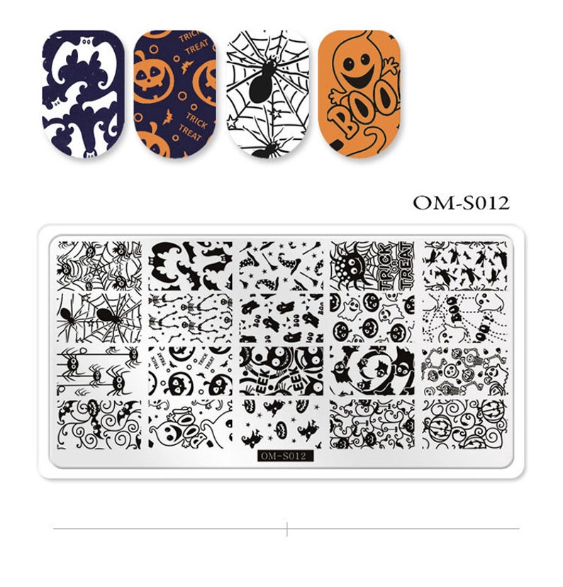 Christmas Animals Design Nail Stamping Plates Marble Stamp Etsy