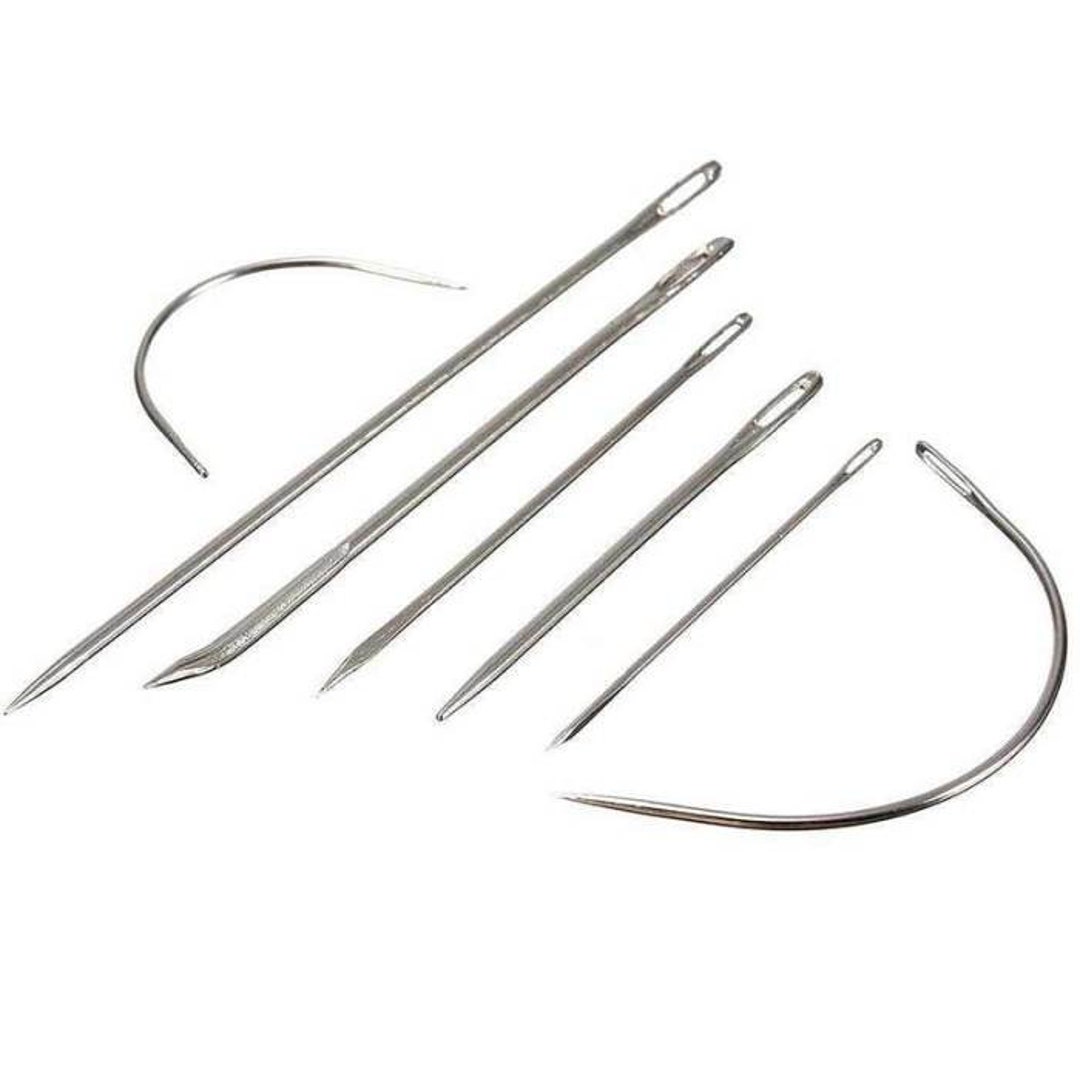 Stainless Steel Sewing Needles Set  Leather Needles Hand Sewing - 7pcs  Leathercraft - Aliexpress