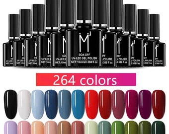 264 colores Nail UV light Polish 10ml Colorful Printing Barnish, barniz para Nail Art Plate Stencil Oil (7003-769)