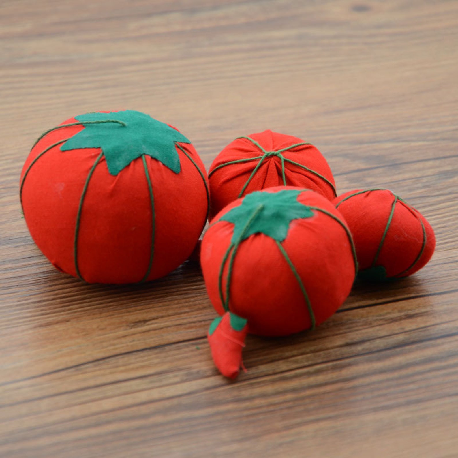 Red Tomato Shaped DIY Craft Needle Pin Cushion Holder Sewing - Etsy