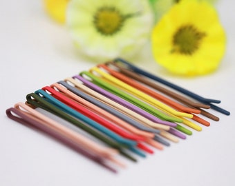 10-100 Pcs colorful Hair Clips Bobby pin Fashion Hairpin for Diy Jewelry Making Pearl Hair Clip Setting craft supplies wholesale(7002-246)