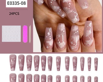 24Pcs / set nail art extraíble falso parche de uñas, herramientas de uñas (7003-606-2)