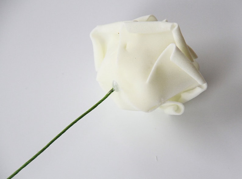 10 pieces/set Artificial Flowers, Wedding Flowers Supplies, Fake Foam Roses, Floral Wedding Decor Bridal Bouquet Flowers122-16 image 6