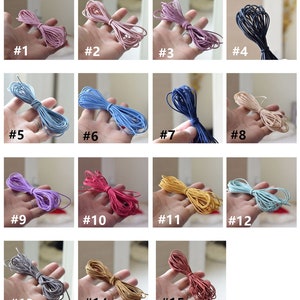 1.5mm Elastic hair cord rubber band,15 colors Safety Head rope Material,Diy Jewelry Making Hair craft supplies,hair band for child7027-4 image 5