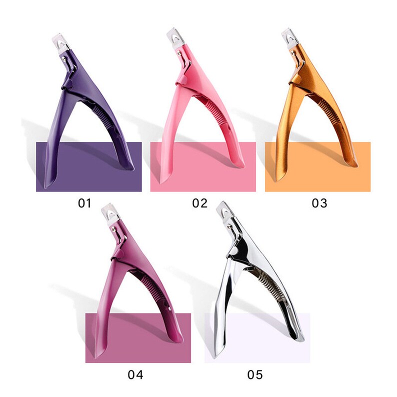 Ushaped Nail Scissors Word Cut Fake Nail Clipper Pro Cutting Etsy