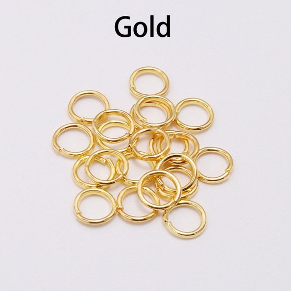 30Pcs 4/6/8mm 14K Gold Filled Gold Jump Ring Jump Rings for Jewelry Making  Gold Open Jump Rings Bulk for DIY Craft Earring Necklace Bracelet